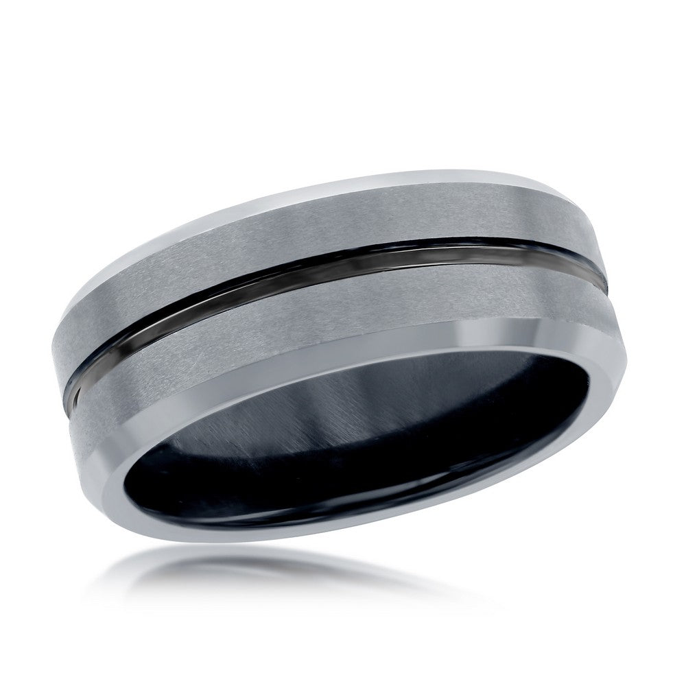 Tungsten Silver Ring | Matte Silver Tungsten Ring | Silvadi