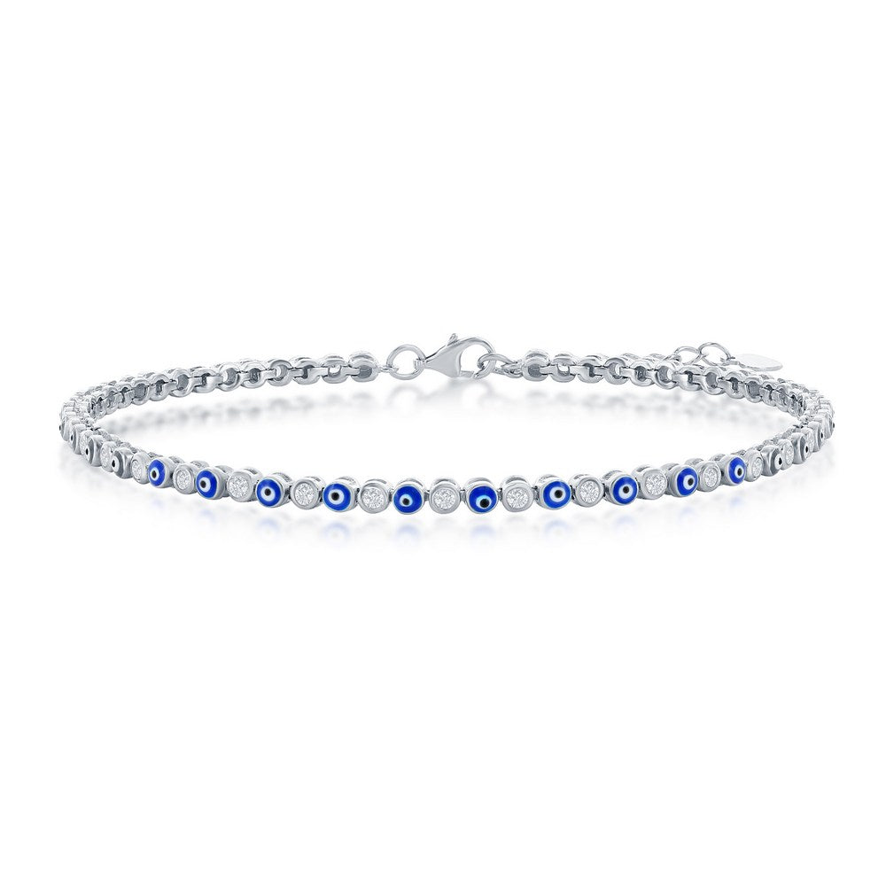 thumbnail image 2 of Dainty Evil Eye Tennis Bracelets – MK LUCKY JEWELRY 2 of 12