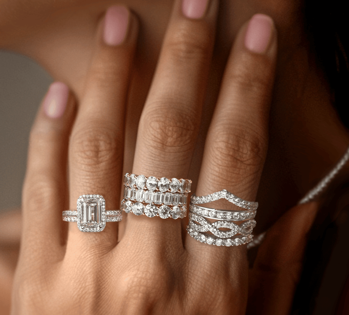 Custom engagement ring setting crafted to fit the chosen diamond