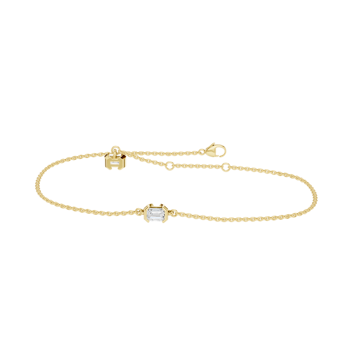 4-Prong Solitaire Bracelet (Emerald) in 14K Yellow Gold – Silvadi Jewelry Aurora CO
