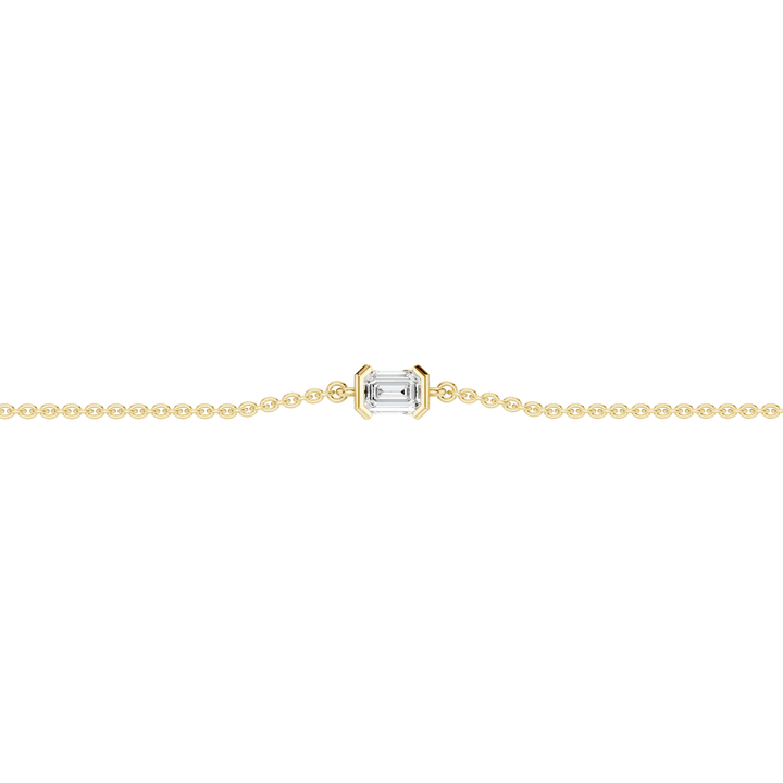 4-Prong Solitaire Bracelet (Emerald) in 14K Yellow Gold – Silvadi Jewelry Aurora CO