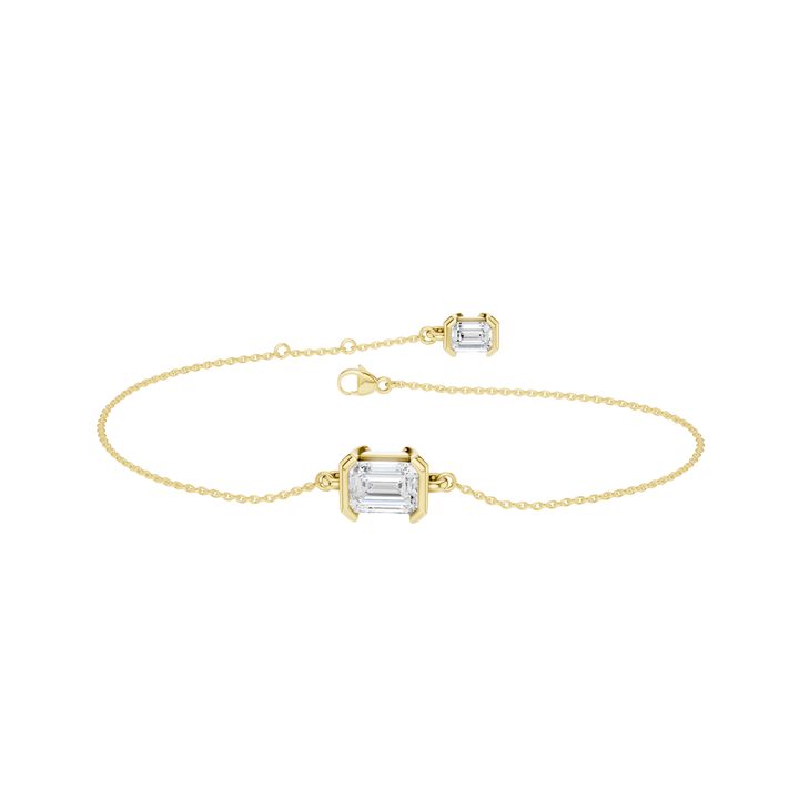 4-Prong Solitaire Bracelet (Emerald) in 14K Yellow Gold – Silvadi Jewelry Aurora CO