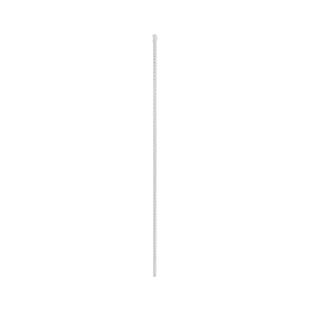 4-Prong Straight-line Tennis Necklace (Round) in 14K White Gold – Silvadi Jewelry Aurora CO