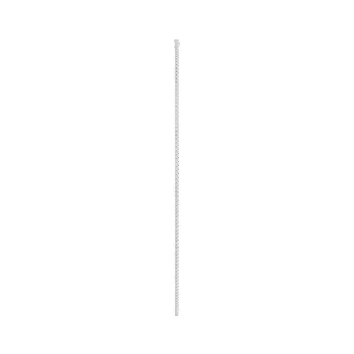 4-Prong Straight-line Tennis Necklace (Round) in 14K White Gold – Silvadi Jewelry Aurora CO