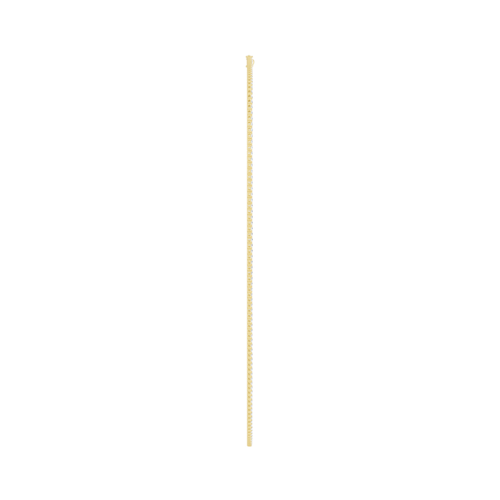 4-Prong Straight-line Tennis Necklace (Round) in 14K Yellow Gold – Silvadi Jewelry Aurora CO