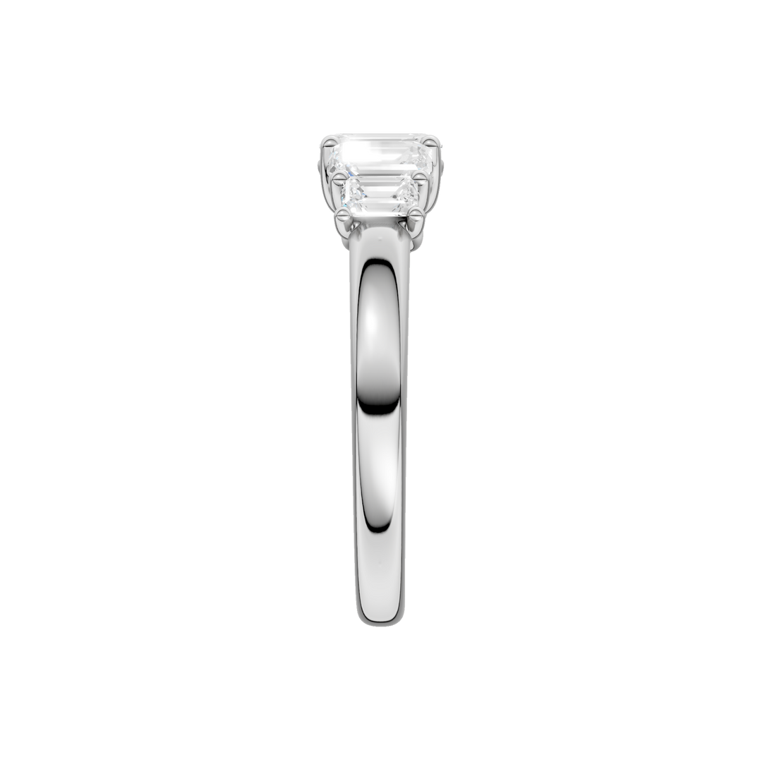 5 - Stone Graduated Band (Emerald) in 14K White Gold – Silvadi Jewelry Aurora CO