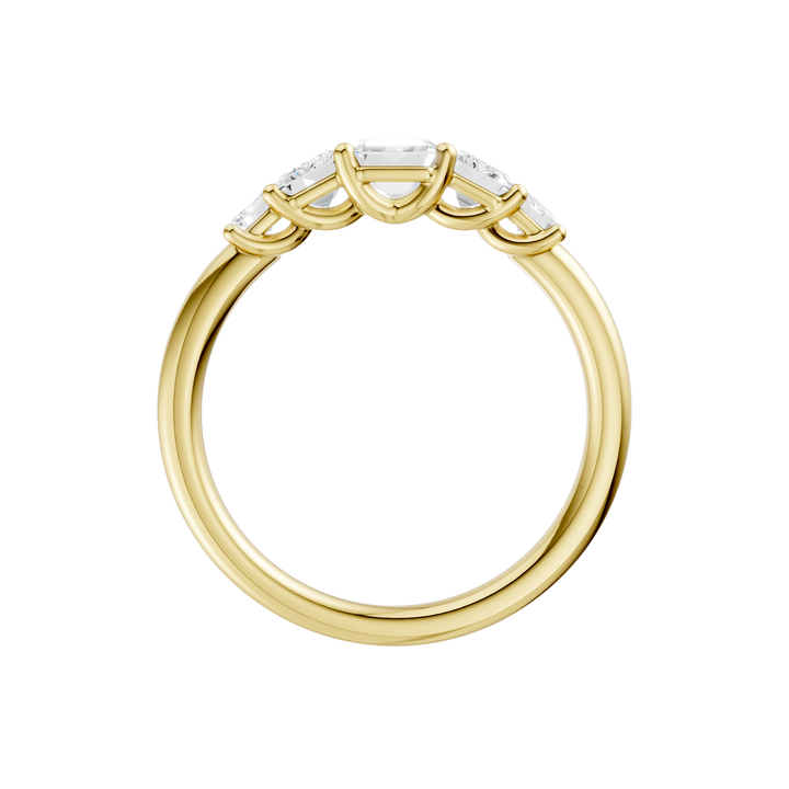 5 - Stone Graduated Band (Emerald) in 14K Yellow Gold – Silvadi Jewelry Aurora CO