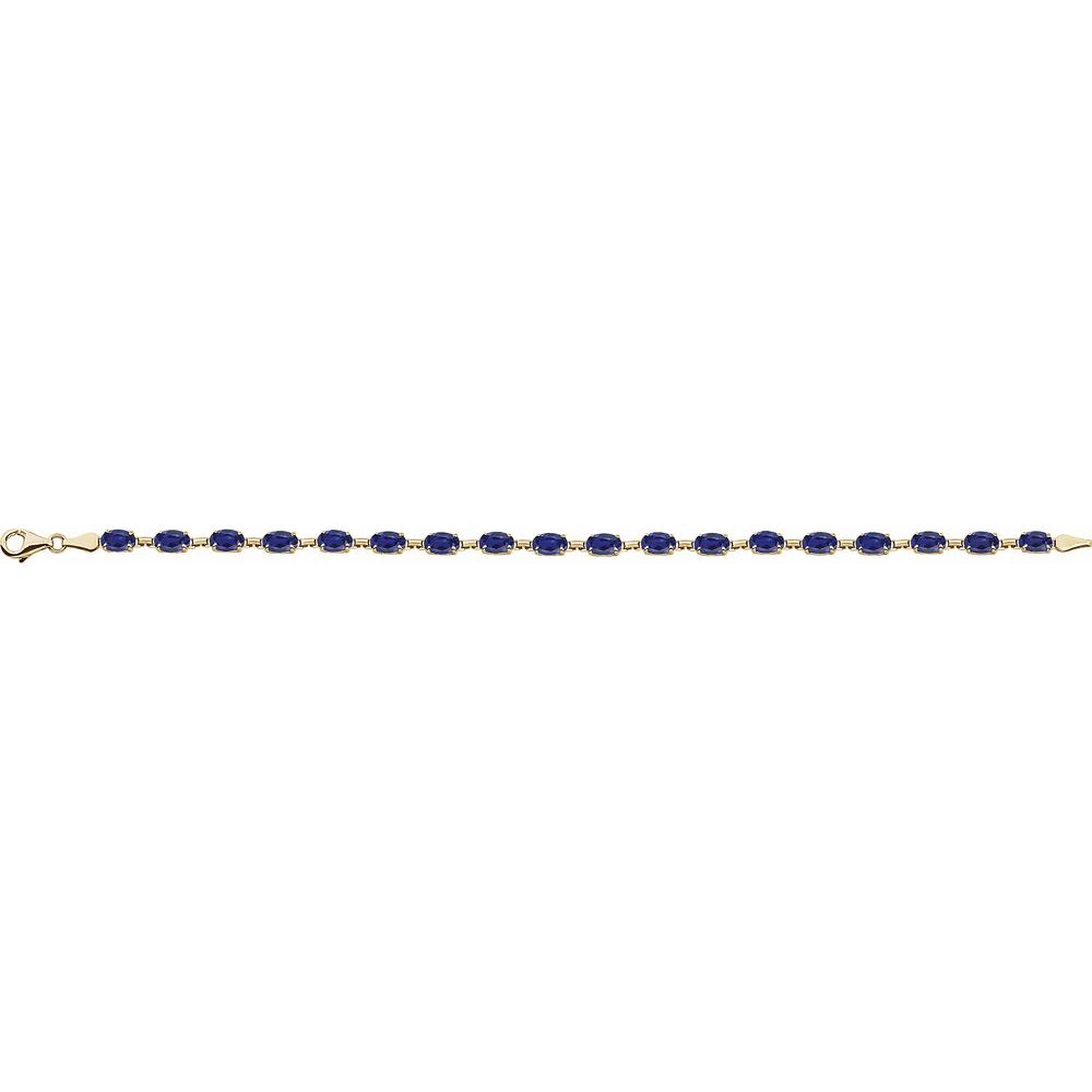 Sapphire Isle Oval Bracelet in 14K gold