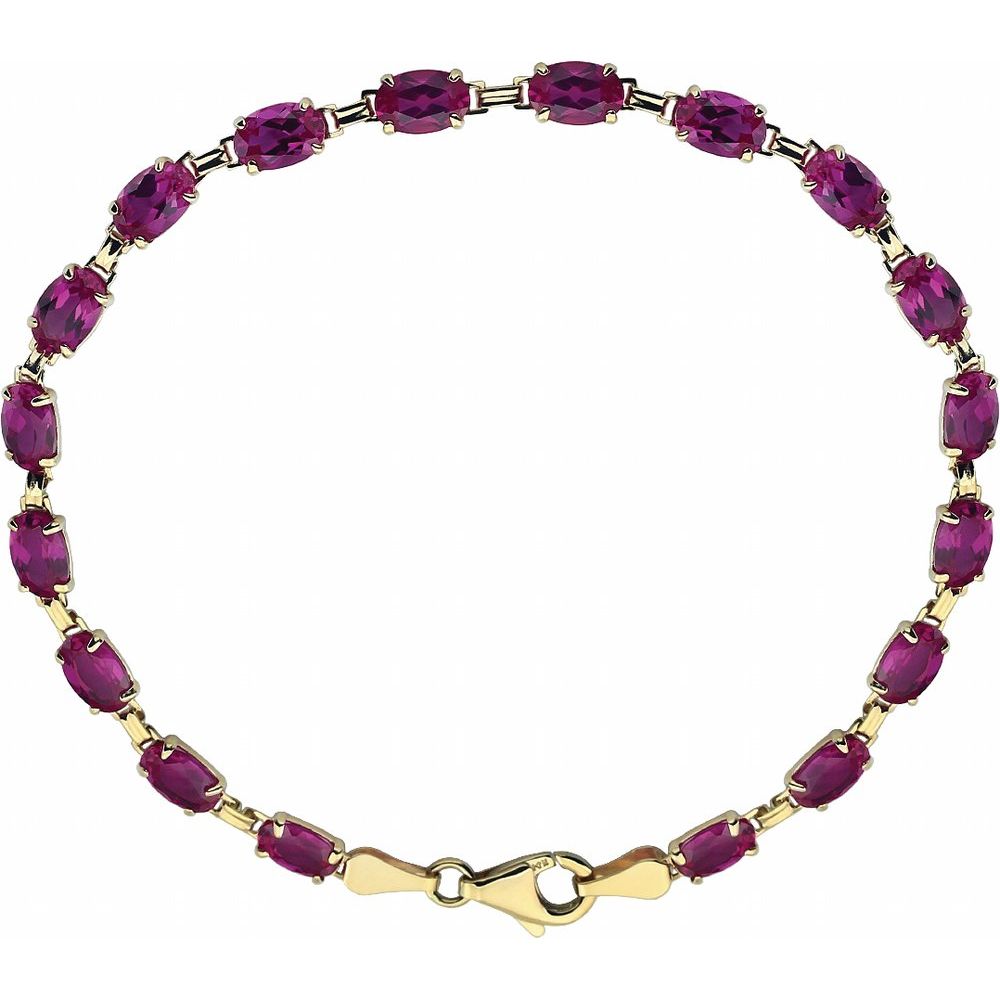 Ruby Road Oval Bracelet in 14K gold