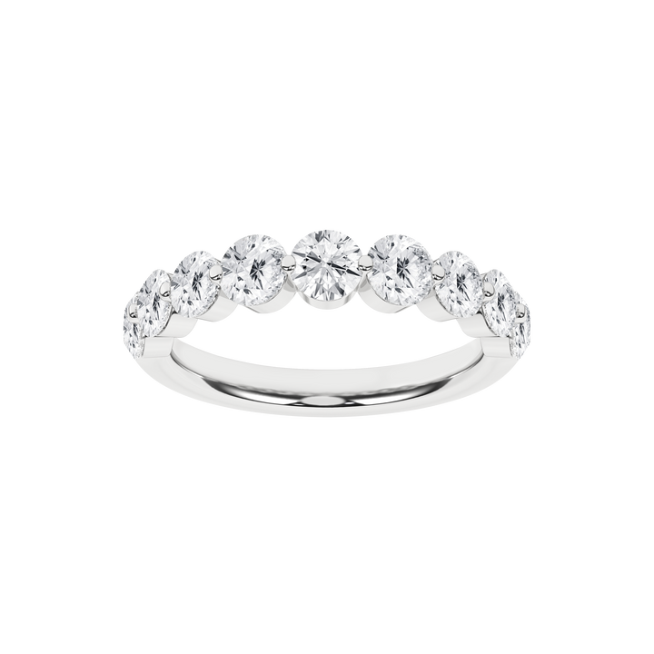 9-Stone Anniversary Band (Round) in 14K White Gold – Silvadi Jewelry Aurora CO