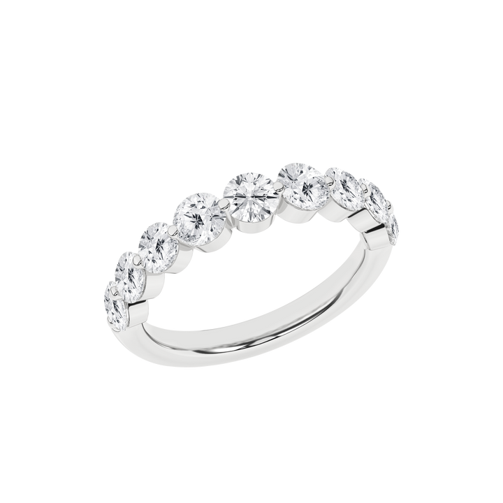 9-Stone Anniversary Band (Round) in 14K White Gold – Silvadi Jewelry Aurora CO
