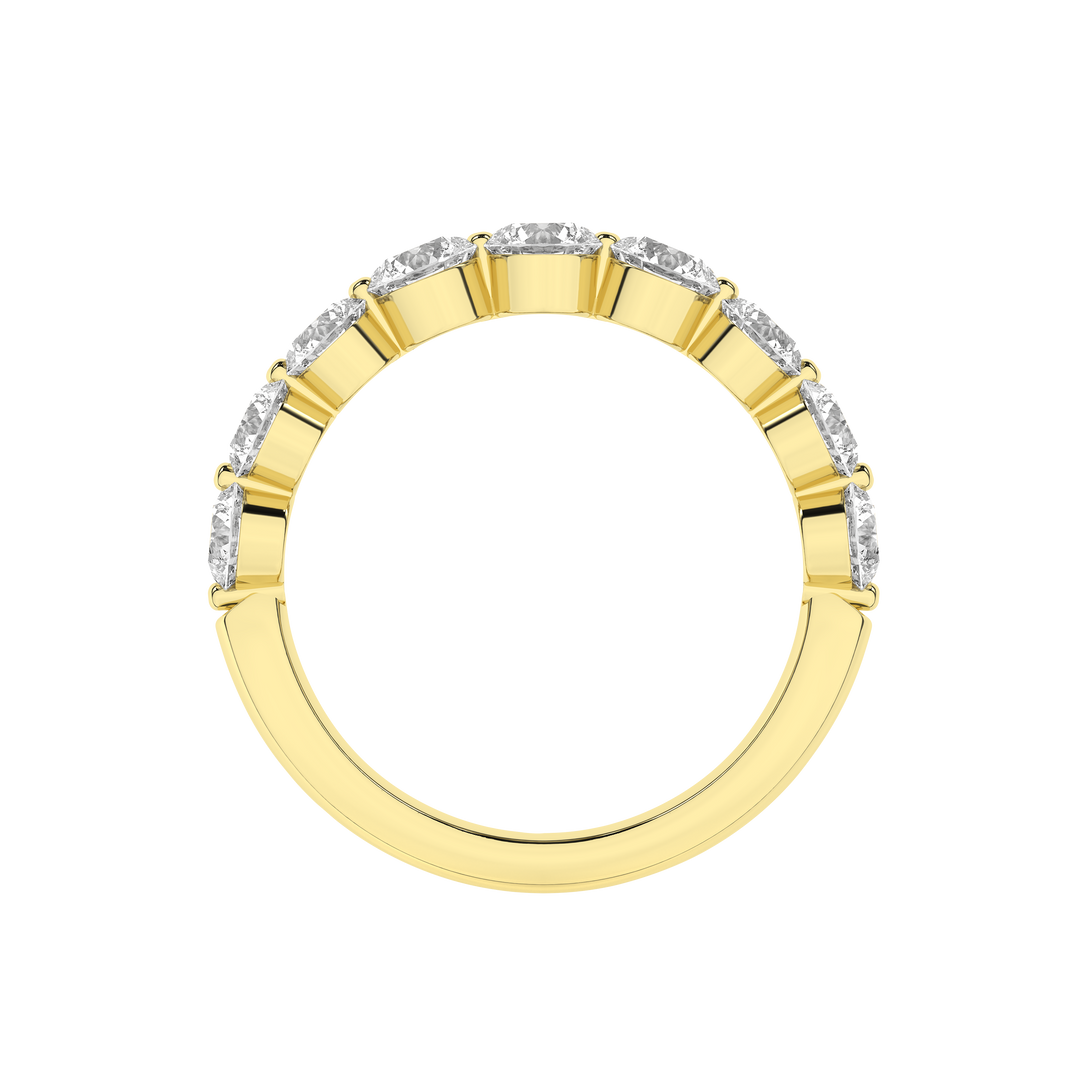 9-Stone Anniversary Band (Round) in 14K Yellow Gold – Silvadi Jewelry Aurora CO