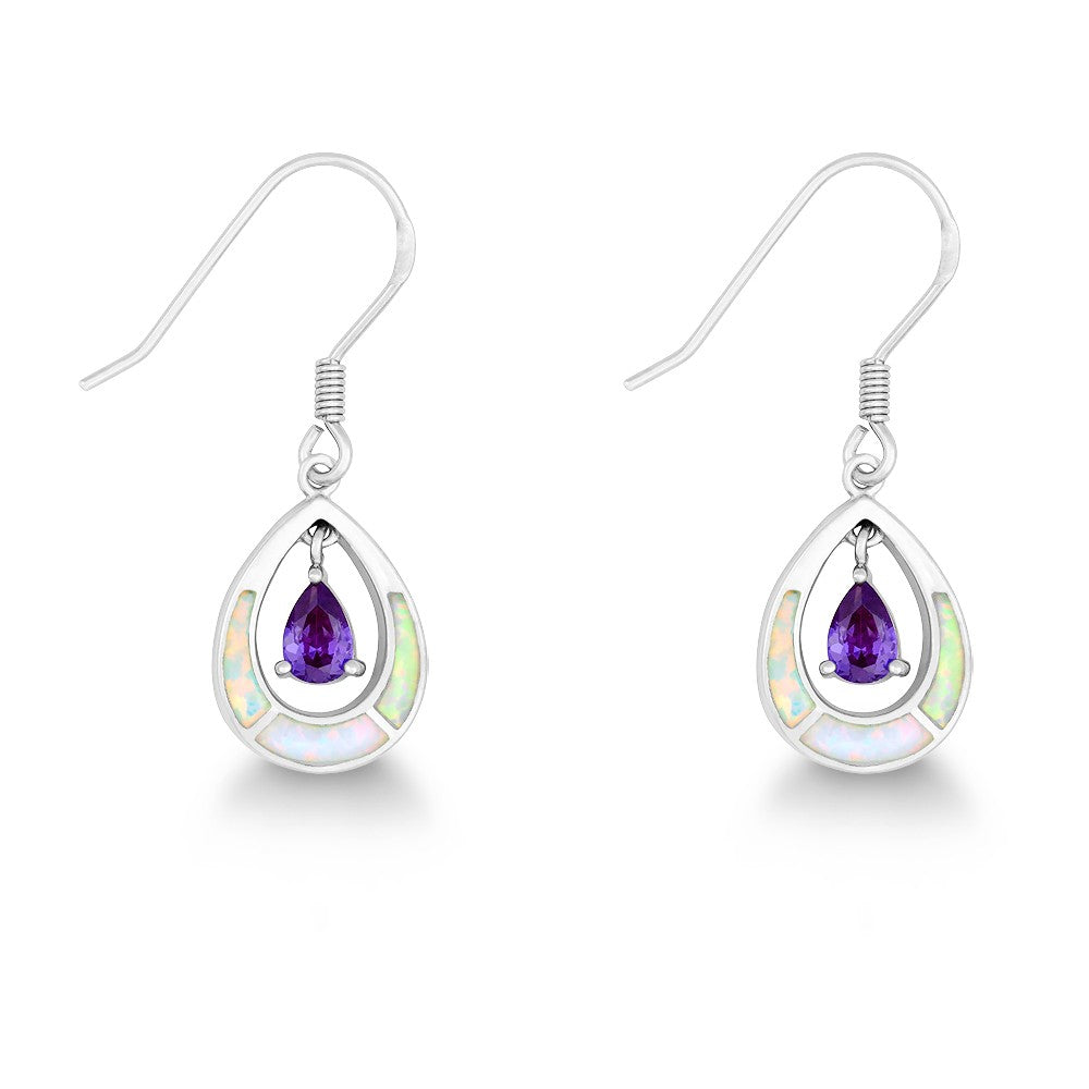 Opal Teardrop Earrings