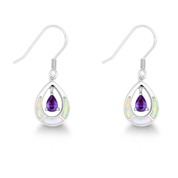 Opal Teardrop Earrings