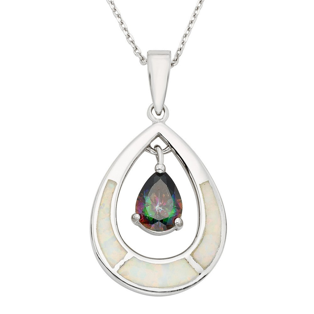 Opal Teardrop Pendant