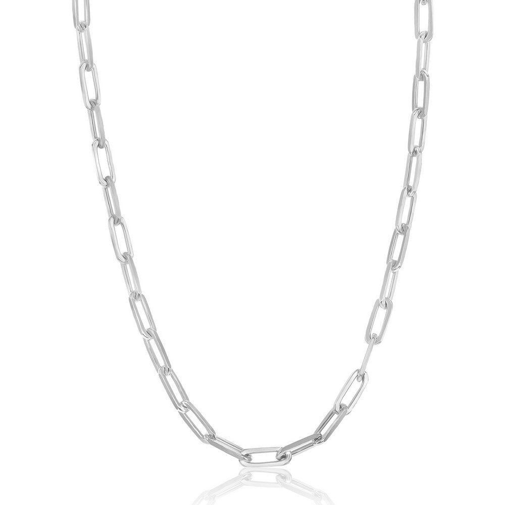 ITALIAN STERLING SILVER 3.2MM PAPERCLIP CHAIN