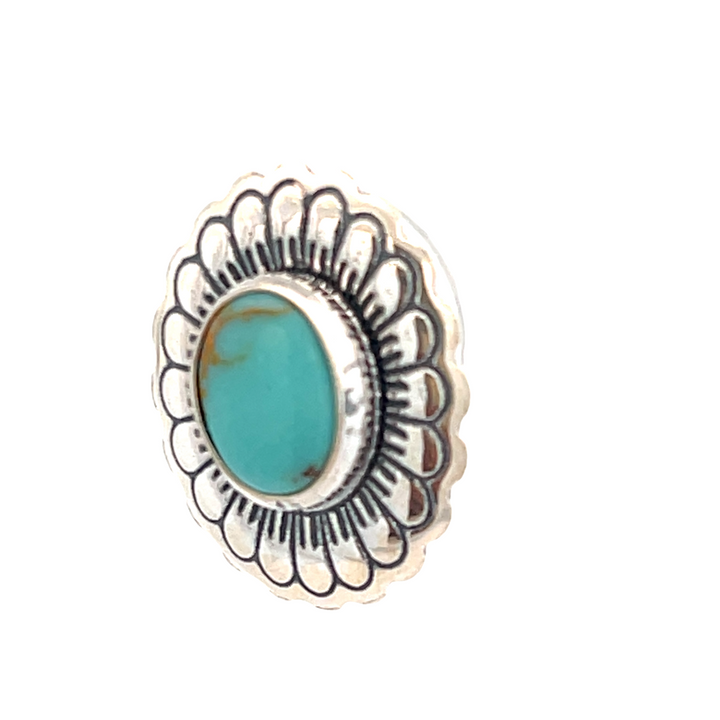 Turquoise Concho Studs