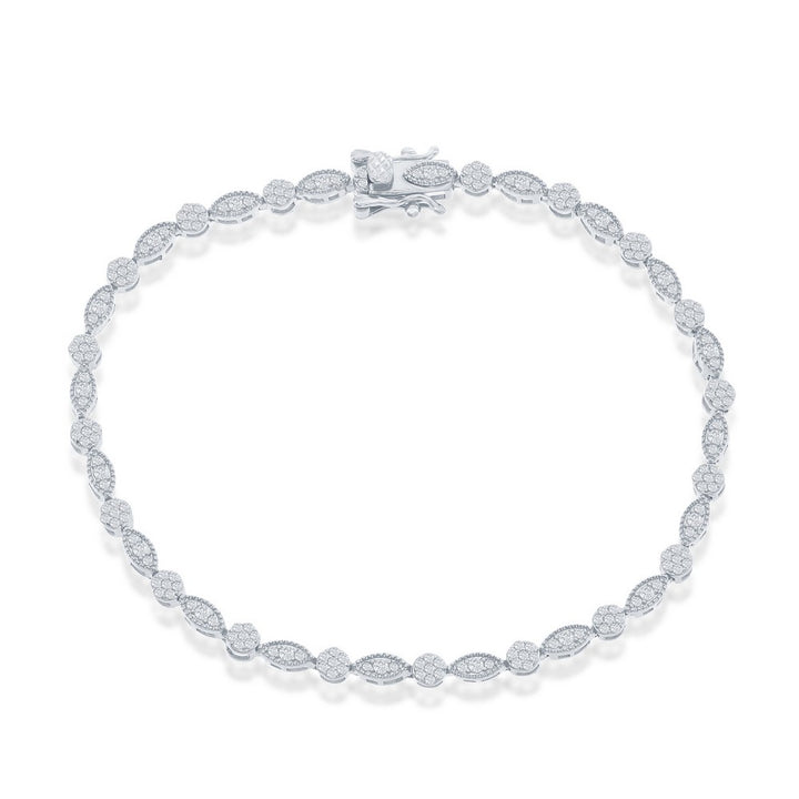 Marquise x Round Tennis Bracelet