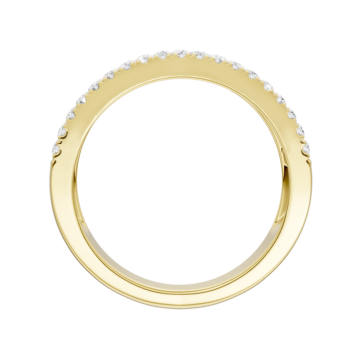 Alternating Channel Set Diamond Band (Round, Baguette) in 14K Yellow Gold – Silvadi Jewelry Aurora CO
