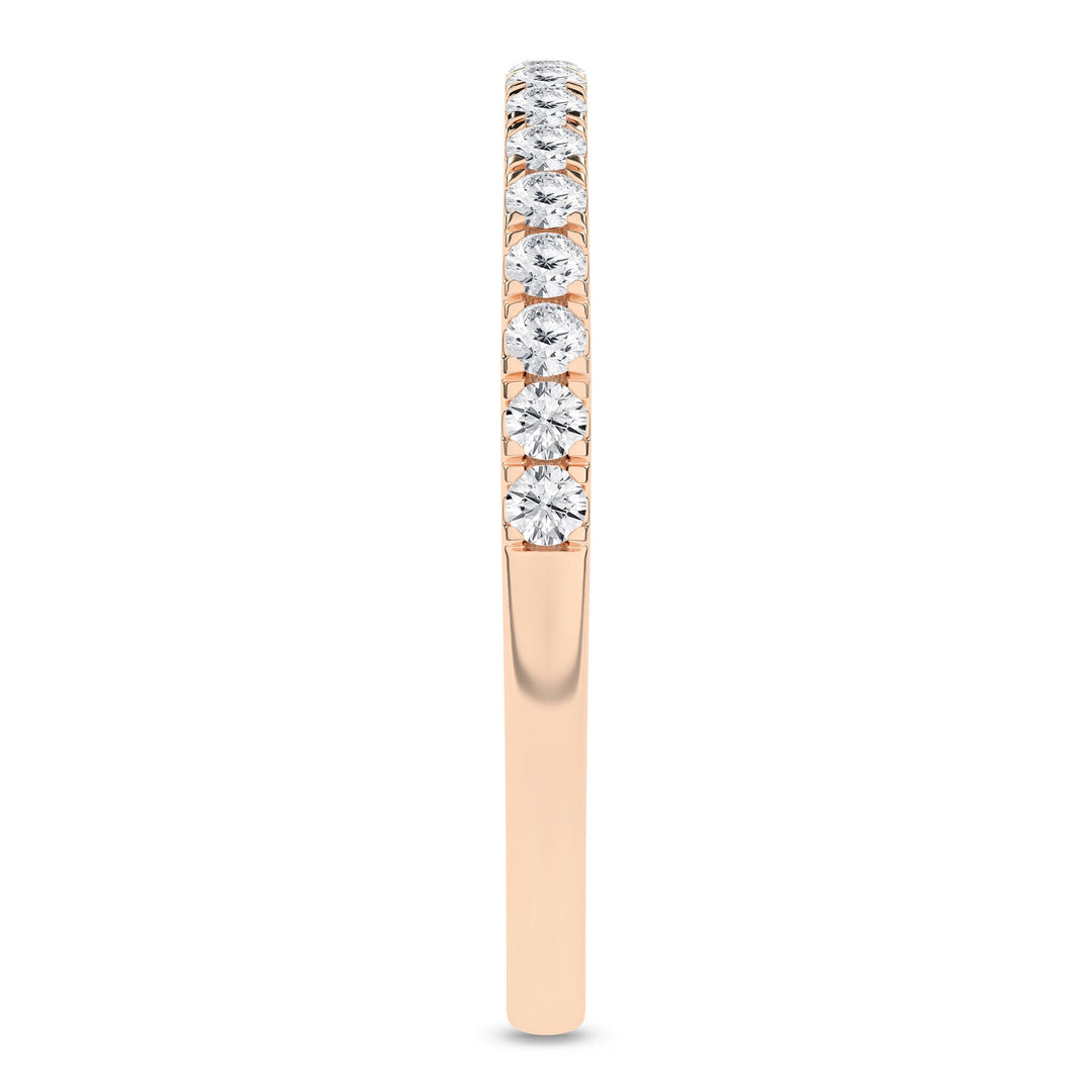 atching-lab-grown-diamond-wedding-band-14k-rose-gold-top-view, Silvadi Aurora CO