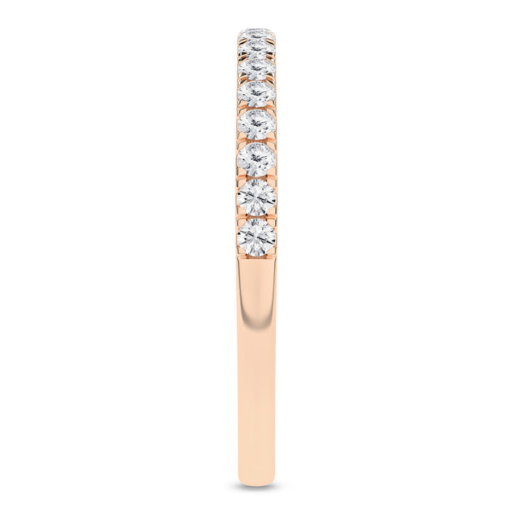 atching-lab-grown-diamond-wedding-band-14k-rose-gold-top-view, Silvadi Aurora CO