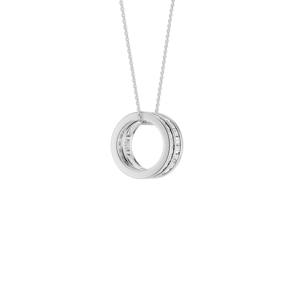 Baguette Bead Pendant (Round) in 14K White Gold – Silvadi Jewelry Aurora CO