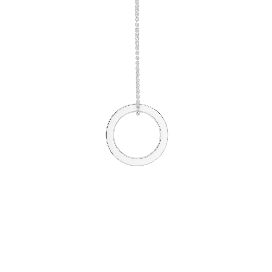 Baguette Bead Pendant (Round) in 14K White Gold – Silvadi Jewelry Aurora CO