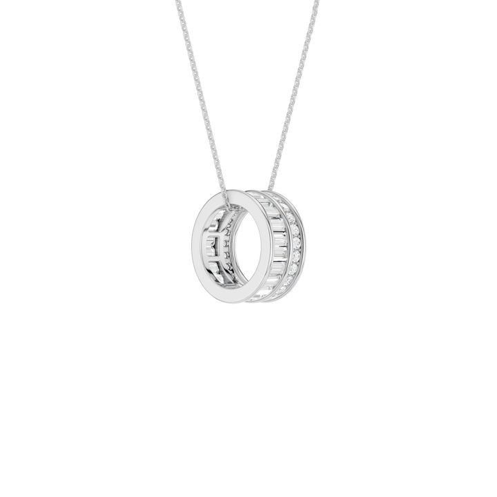 Baguette Bead Pendant (Round) in 14K White Gold – Silvadi Jewelry Aurora CO