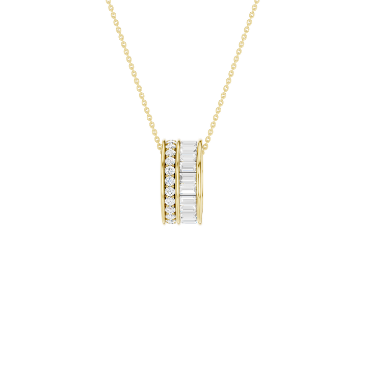 Baguette Bead Pendant (Round) in 14K Yellow Gold – Silvadi Jewelry Aurora CO