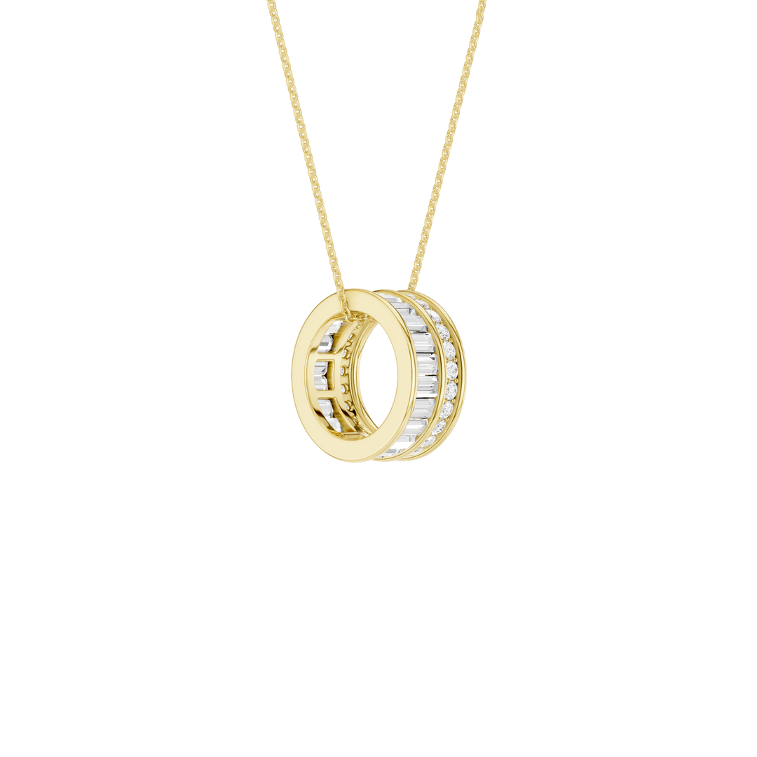 Baguette Bead Pendant (Round) in 14K Yellow Gold – Silvadi Jewelry Aurora CO
