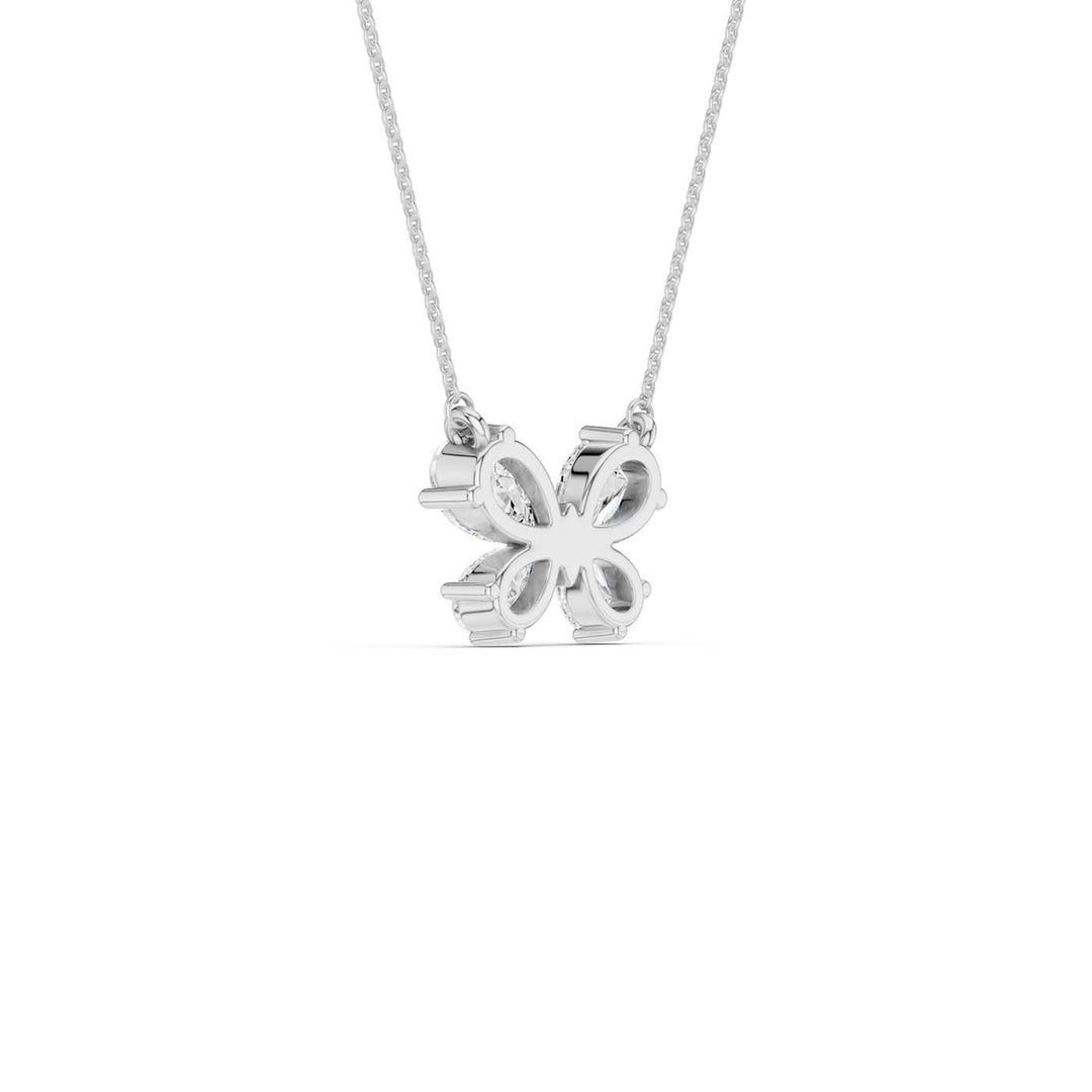 Butterfly Diamond Pendant (Pear) in 14K White Gold – Silvadi Jewelry Aurora CO