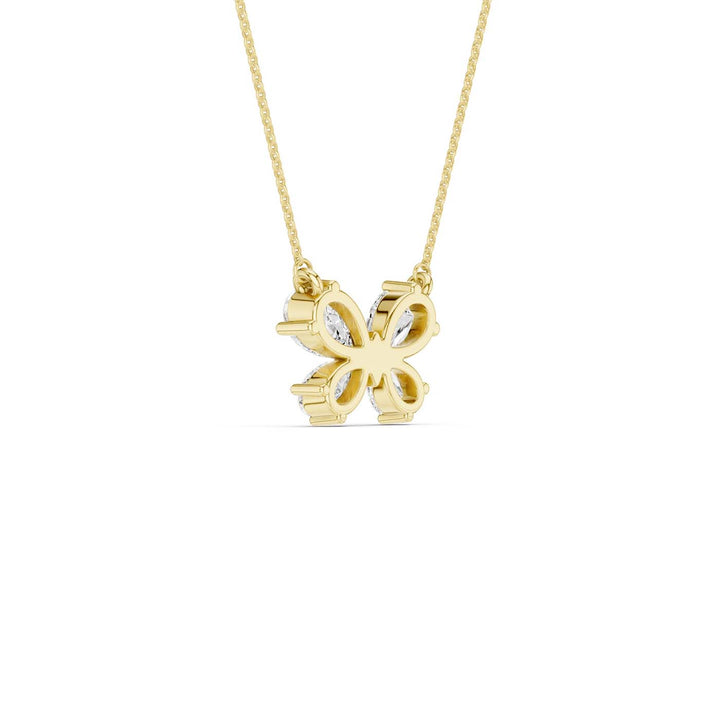 Butterfly Diamond Pendant (Pear) in 14K Yellow Gold – Silvadi Jewelry Aurora CO