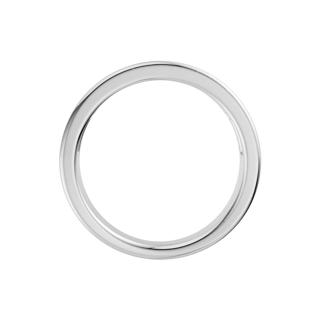 Channel Set Baguette Band with Pavé Row (Round, Baguette) in 14K White Gold – Silvadi Jewelry Aurora CO