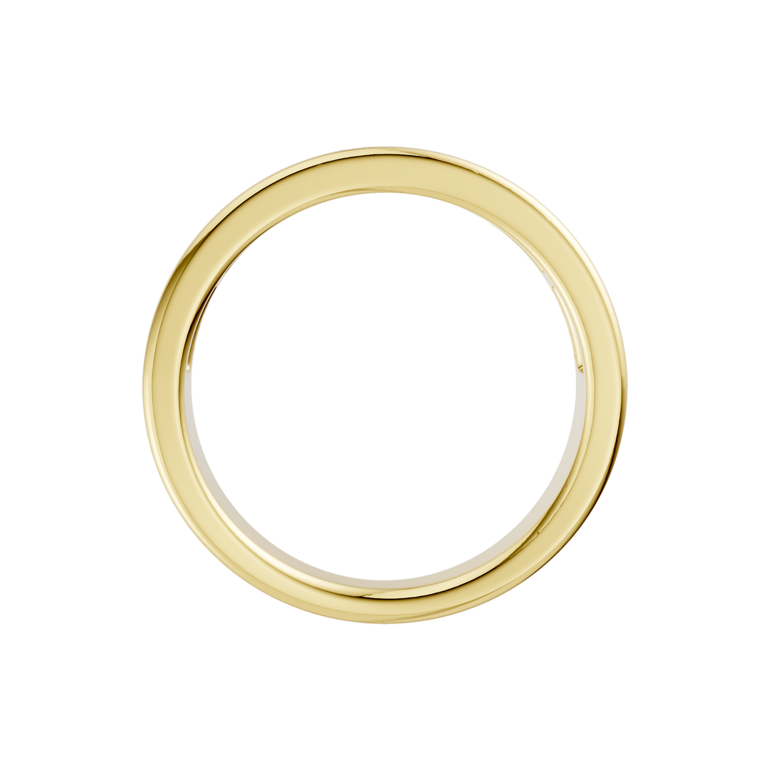Channel Set Baguette Band with Pavé Row (Round, Baguette) in 14K Yellow Gold – Silvadi Jewelry Aurora CO