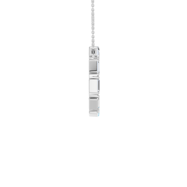 Circle Pendant (Baguette) in 14K White Gold – Silvadi Jewelry Aurora CO