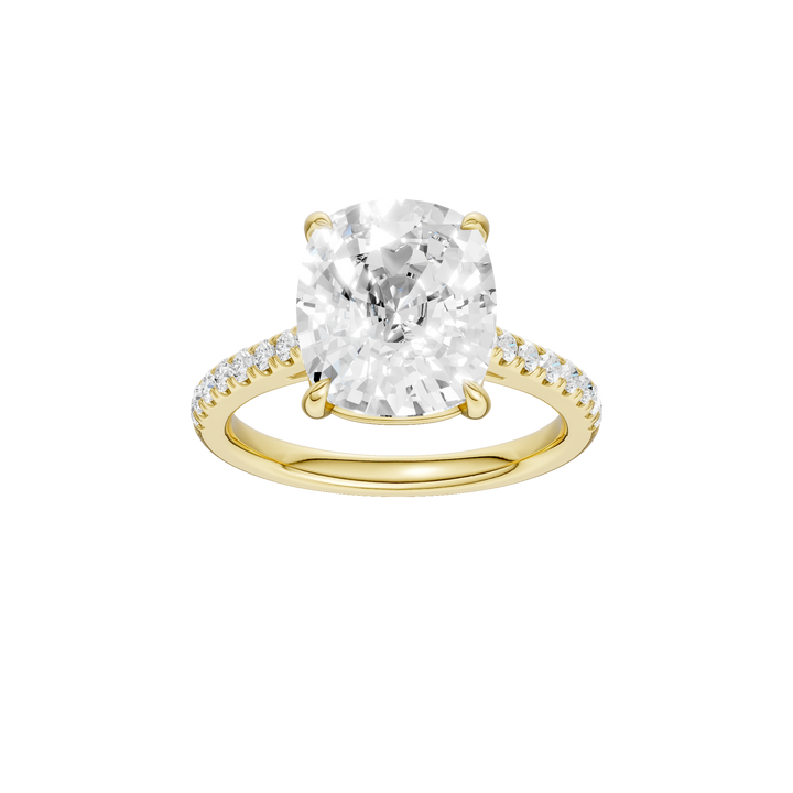 Classic Engagement Ring (Elongated Cushion) in 14K Yellow Gold – Silvadi Jewelry Aurora CO