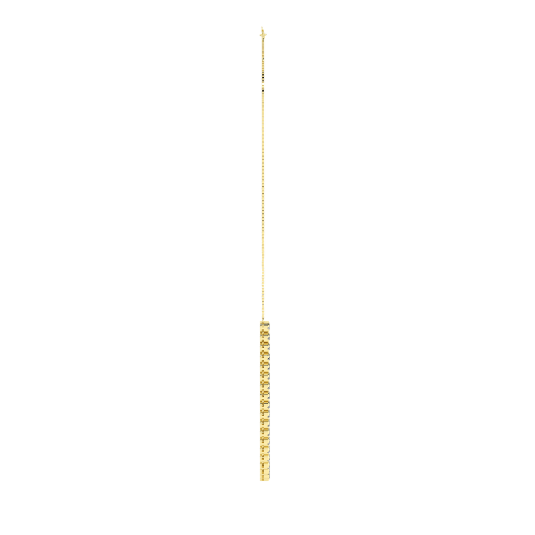 Diamond Half-Tennis Necklace (Round) in 14K Yellow Gold – Silvadi Jewelry Aurora CO