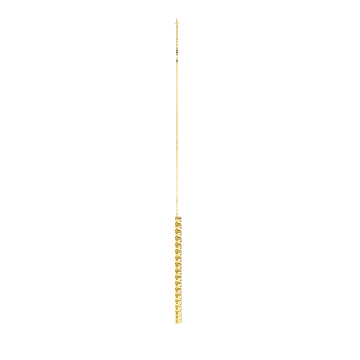 Diamond Half-Tennis Necklace (Round) in 14K Yellow Gold – Silvadi Jewelry Aurora CO