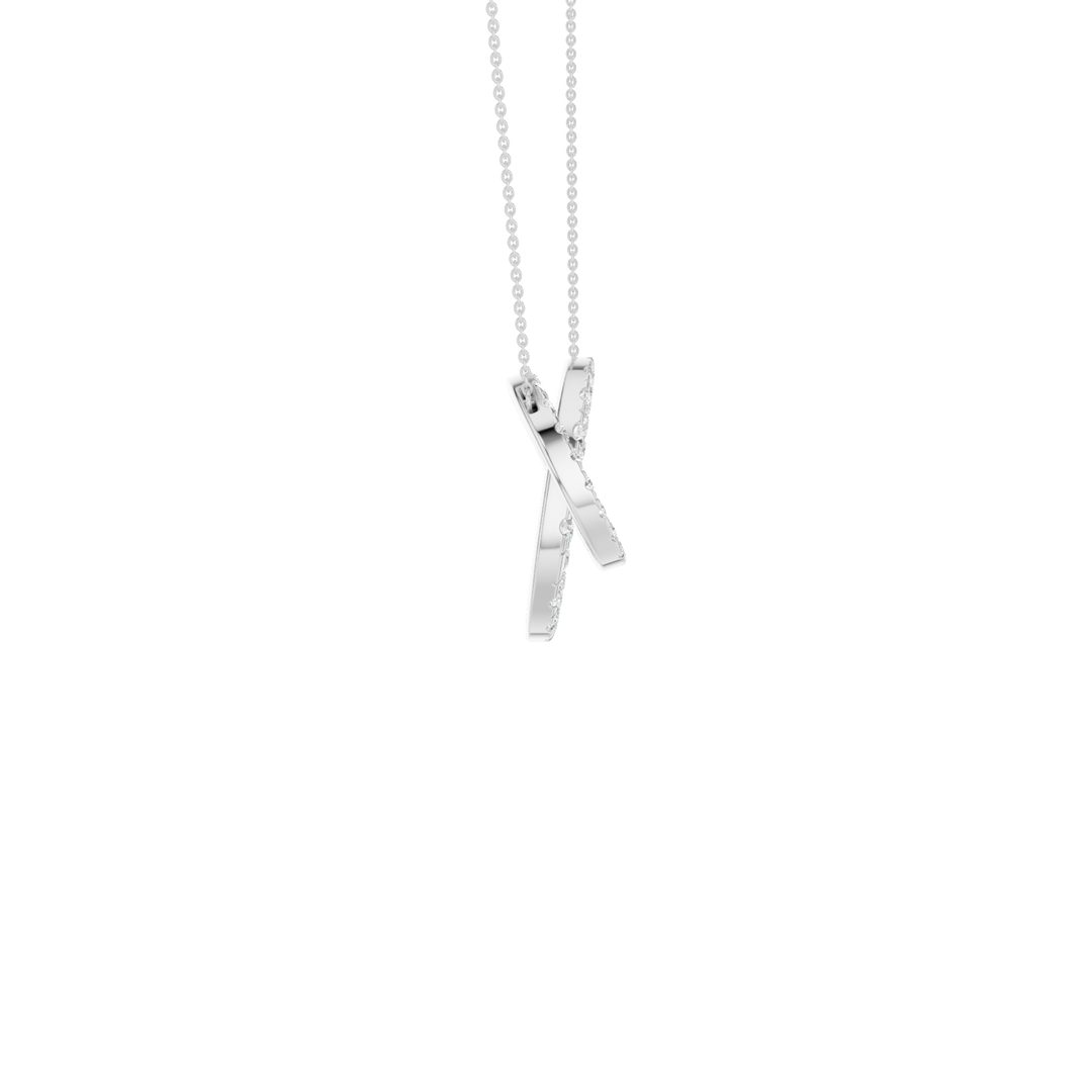 Double Diamond Interlink Circle Pendant (Round) in 14K White Gold – Silvadi Jewelry Aurora CO