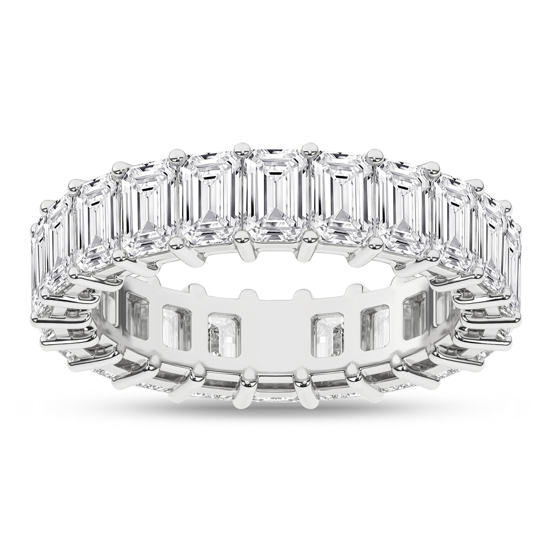 Eternity Band (US5-Emerald) in 14K White Gold – Silvadi Jewelry Aurora CO