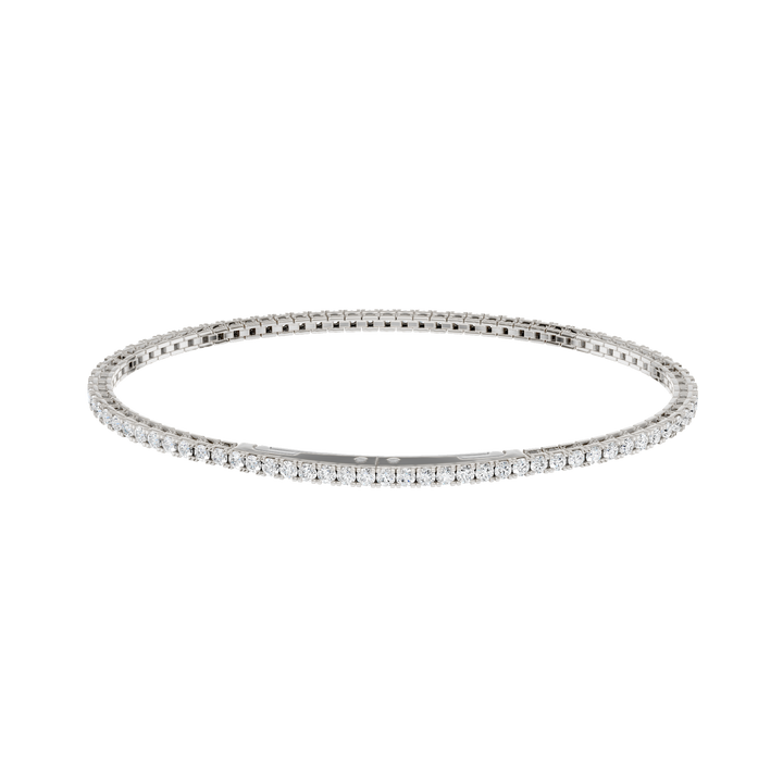 Eternity Tennis Bracelet (Round) in 14K White Gold – Silvadi Jewelry Aurora CO
