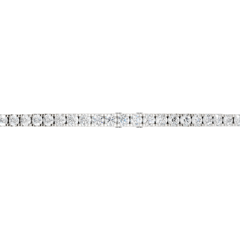 Eternity Tennis Bracelet (Round) in 14K White Gold – Silvadi Jewelry Aurora CO