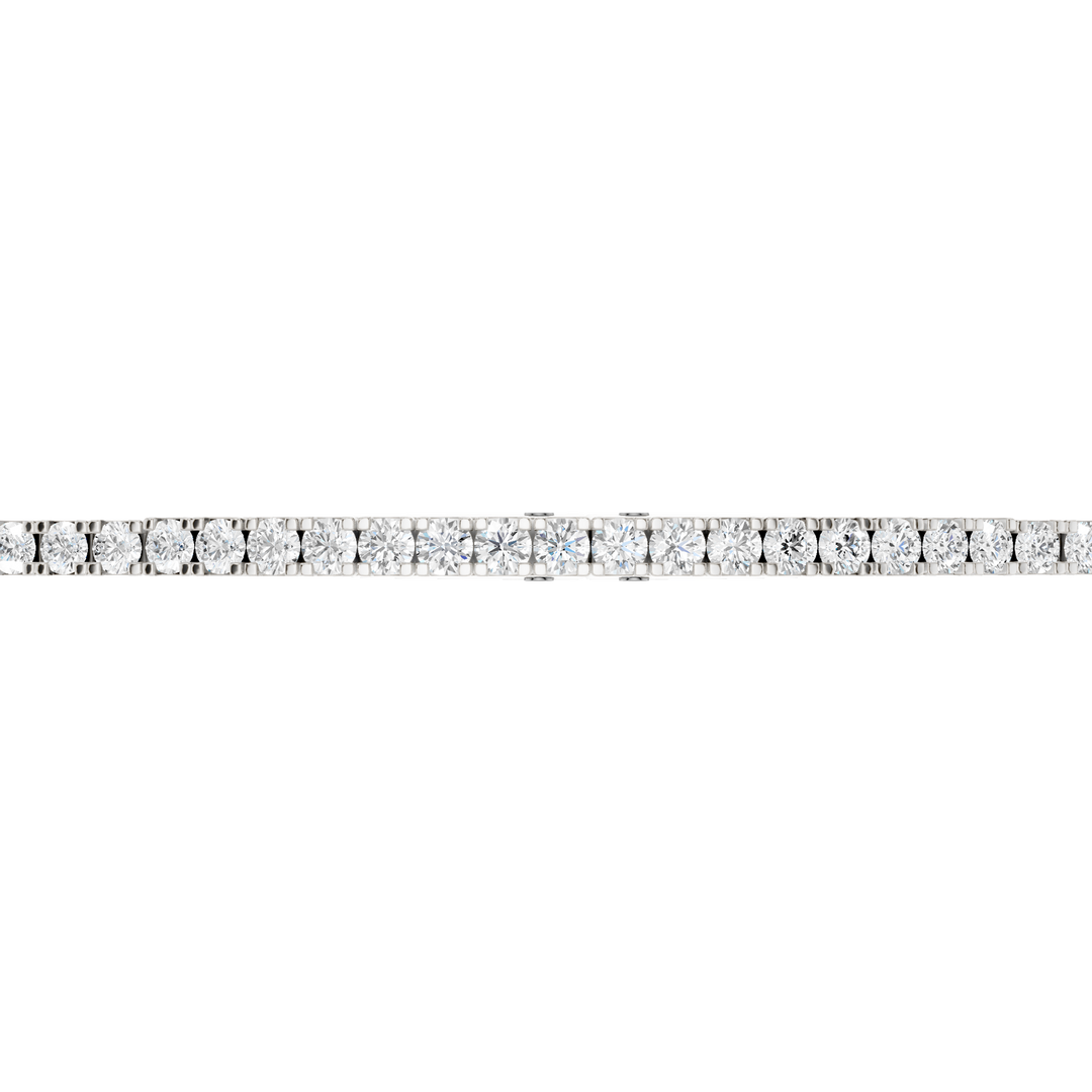 Eternity Tennis Bracelet (Round) in 14K White Gold – Silvadi Jewelry Aurora CO