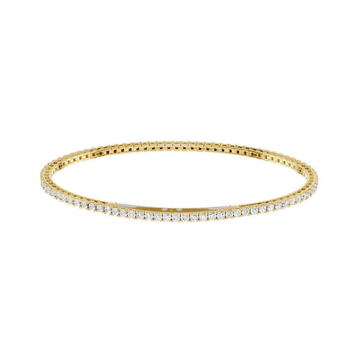 Eternity Tennis Bracelet (Round) in 14K Yellow Gold – Silvadi Jewelry Aurora CO