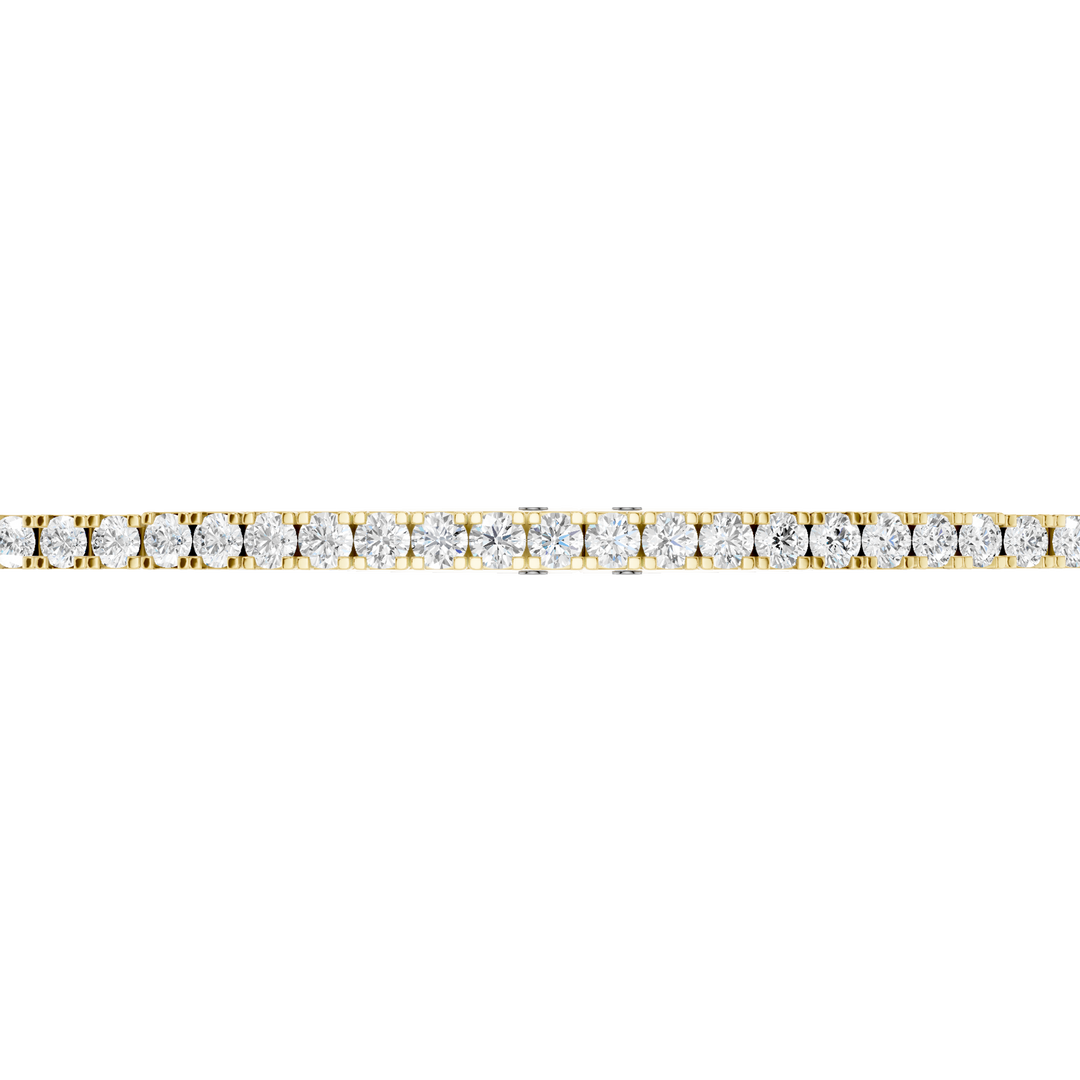 Eternity Tennis Bracelet (Round) in 14K Yellow Gold – Silvadi Jewelry Aurora CO