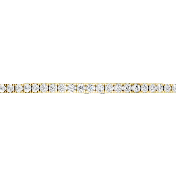 Eternity Tennis Bracelet (Round) in 14K Yellow Gold – Silvadi Jewelry Aurora CO