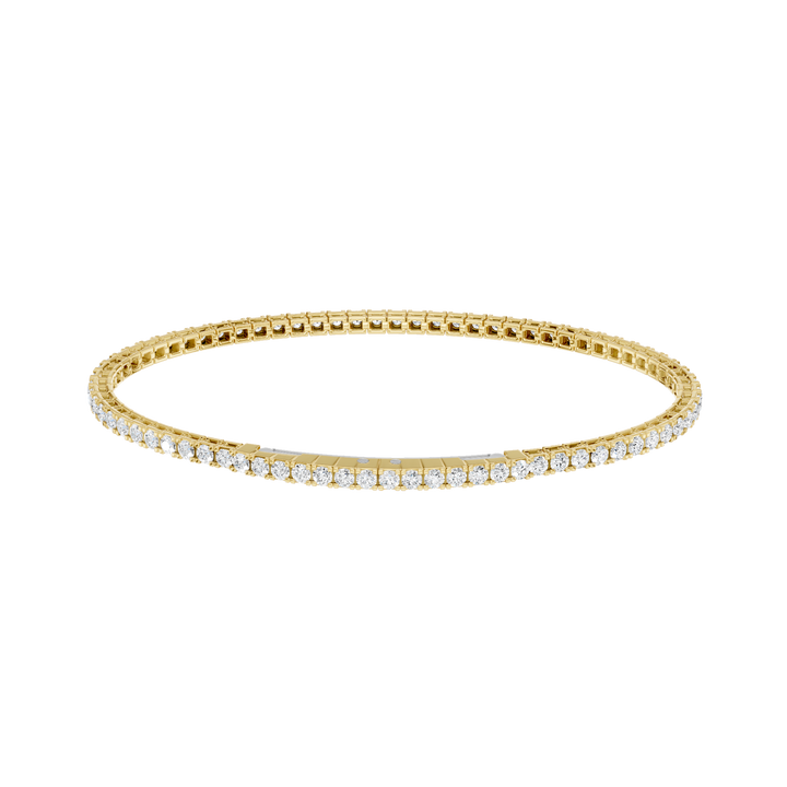Eternity Tennis Bracelet (Round) in 14K Yellow Gold – Silvadi Jewelry Aurora CO