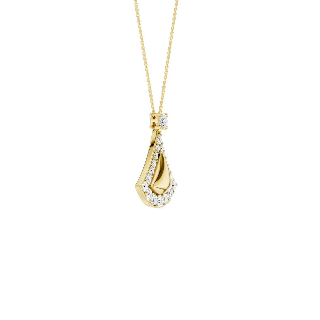 Fan Motif Pendant (Round) in 14K Yellow Gold – Silvadi Jewelry Aurora CO
