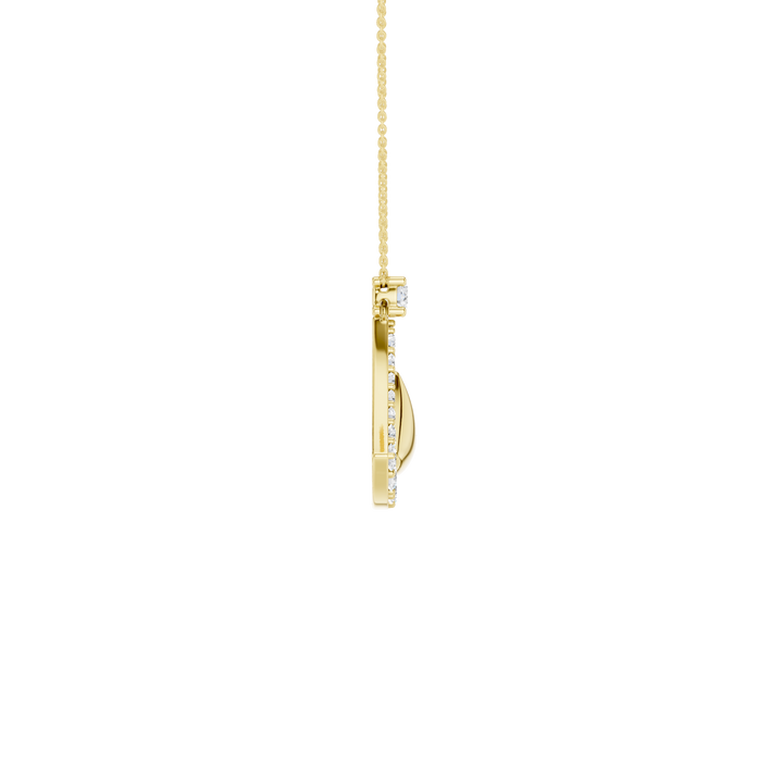 Fan Motif Pendant (Round) in 14K Yellow Gold – Silvadi Jewelry Aurora CO