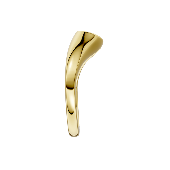 Flush-set Open End Diamond Ring (Pear) in 14K Yellow Gold – Silvadi Jewelry Aurora CO